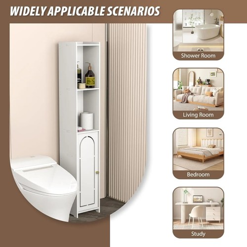 Slim bathroom storage - bathroom, cabinet