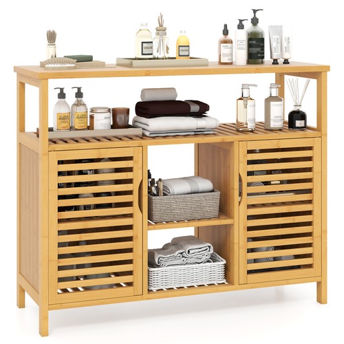 Costway bamboo bathroom - bamboo,