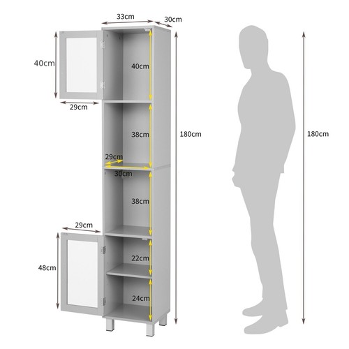Slim freestanding storage - slim,