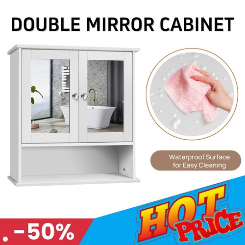 Double mirror bathroom - mirror, cabinet