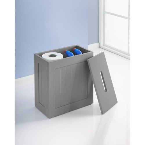 Grey bathroom storage box - storage,