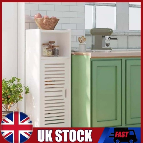 White bathroom floor cabinet - white,