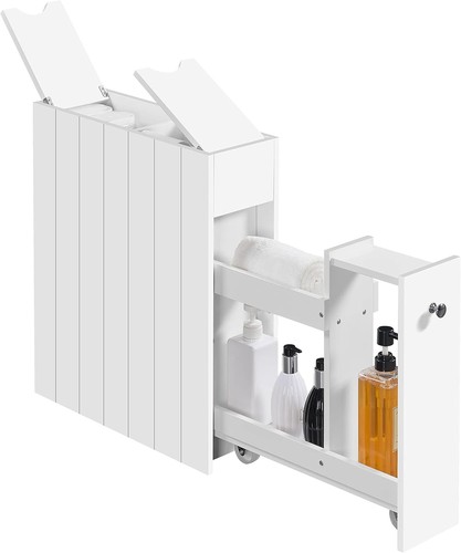 Slim bathroom floor cabinet - ,