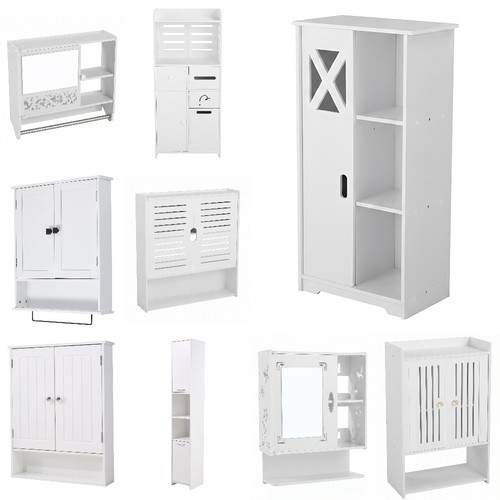 Bathroom wood cabinet storage - bathroom,